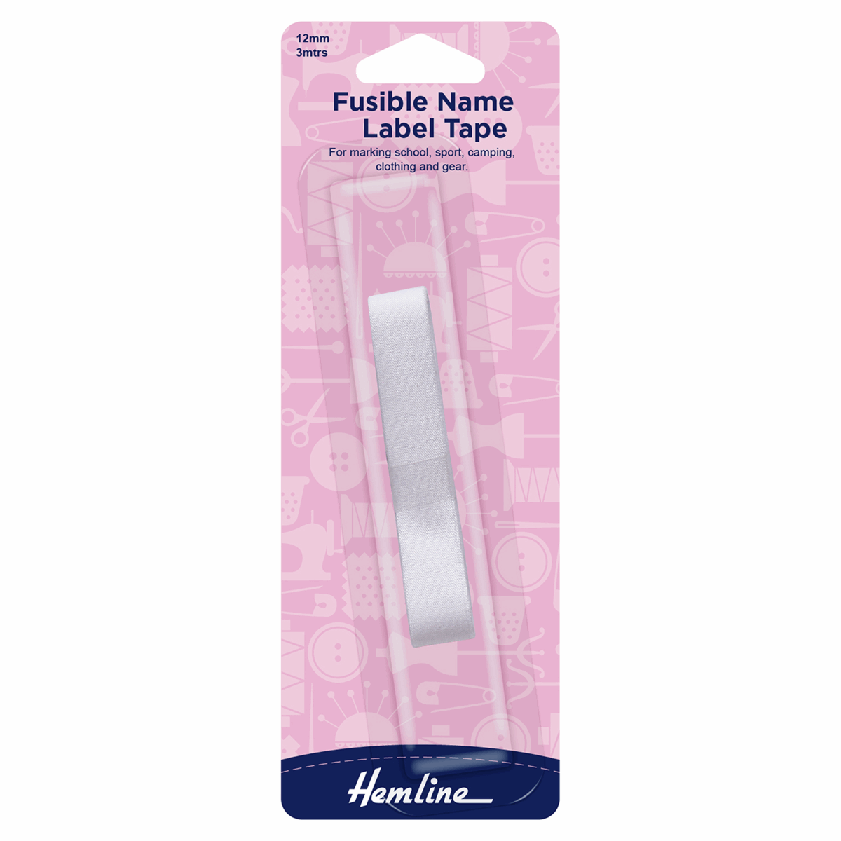 Hemline Iron-On Name Label Replacement Tape