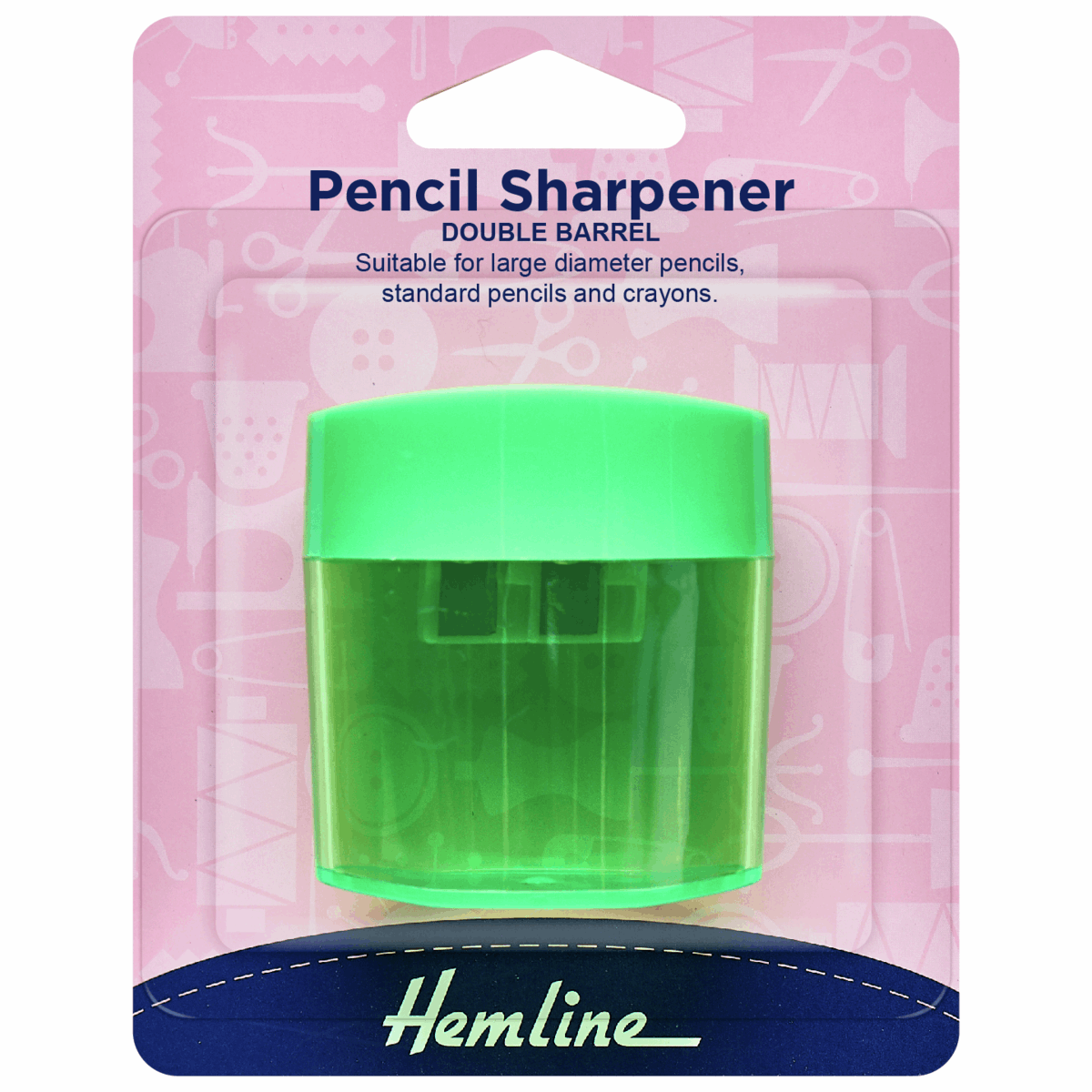 Hemline Double Barrel Pencil Sharpener