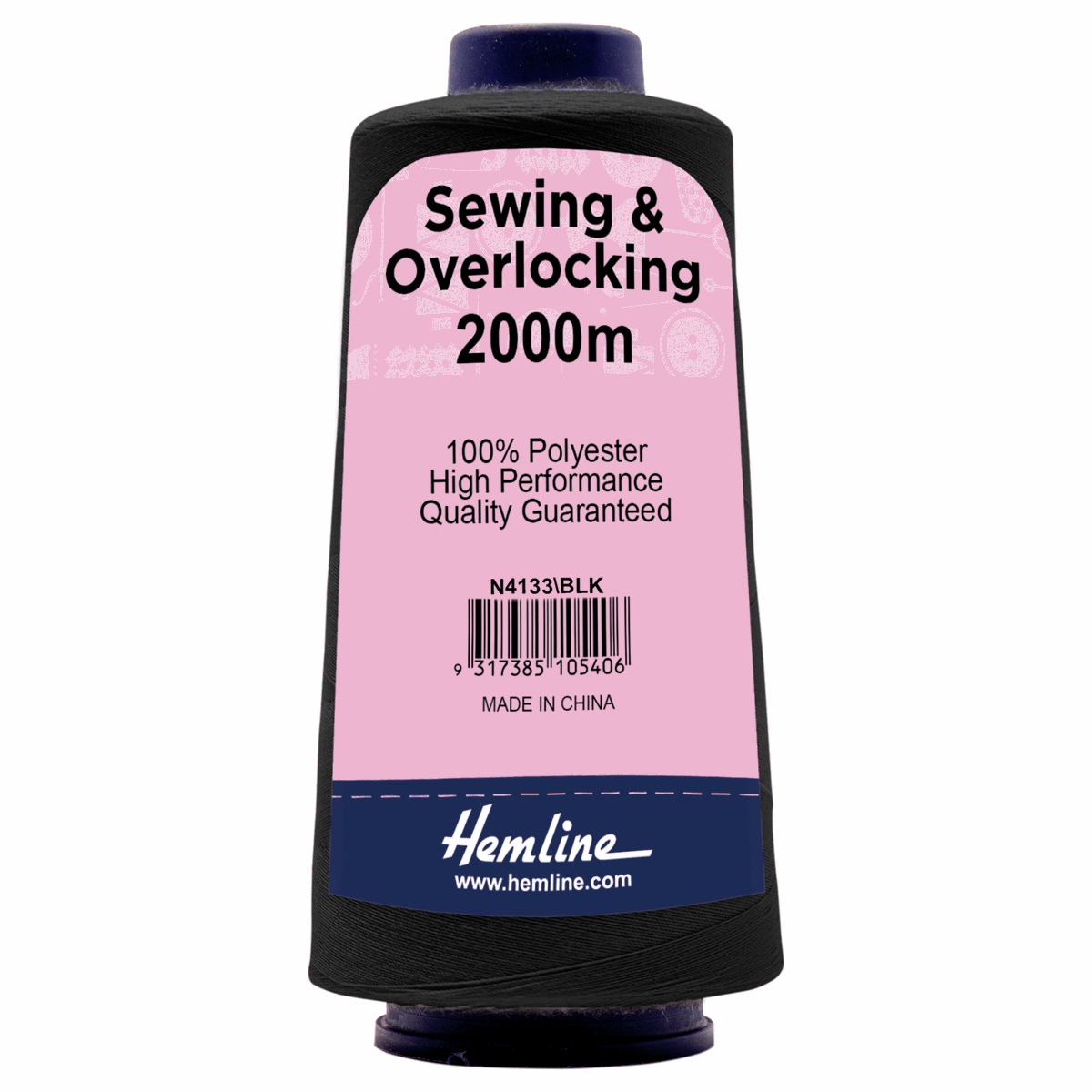 Overlocker Thread Cone 2000m - Black