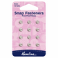 Sew-On Snap Fasteners - 6mm Nickel (Pack of 12)