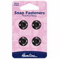 Sew-On Snap Fasteners - 15mm Black (Pack of 4)