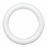 Hemline White Plastic Curtain Rings - 19mm (Pack of 10)