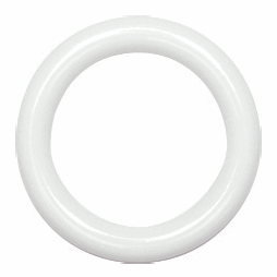 Hemline White Plastic Curtain Rings - 19mm (Pack of 10)