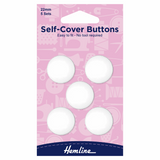 Self-Cover Nylon Buttons - 22mm (Pack of 5 Sets)