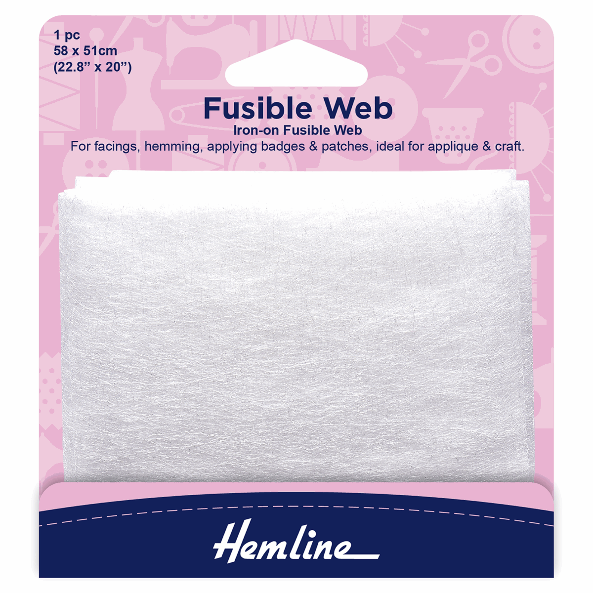 Hemline Iron-On Fusible Web - 58 x 50cm