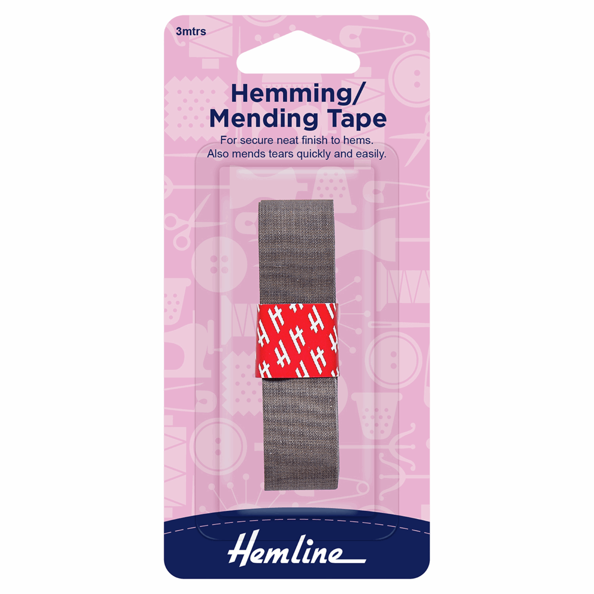 Hemline Hemming Tape - Grey 3m x 20mm