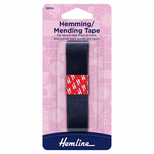 Hemline Hemming Tape - Navy 3m x 20mm