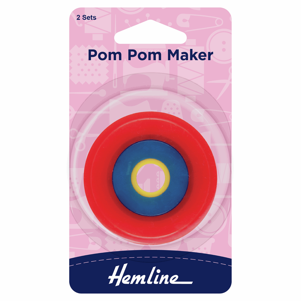 Hemline Pom Pom Maker (Set of 2)