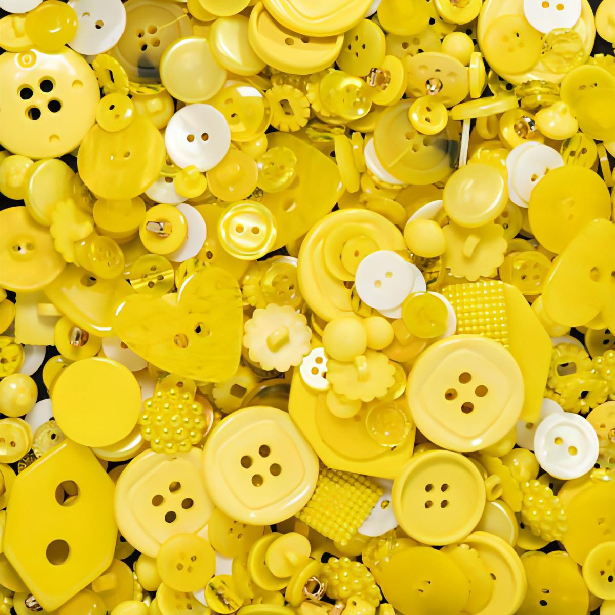 Deluxe Yellow Assorted Button Pack