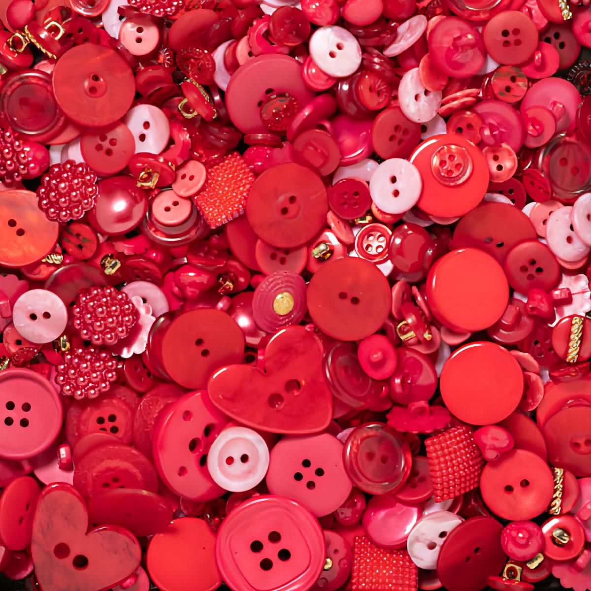 Deluxe Red Assorted Button Pack