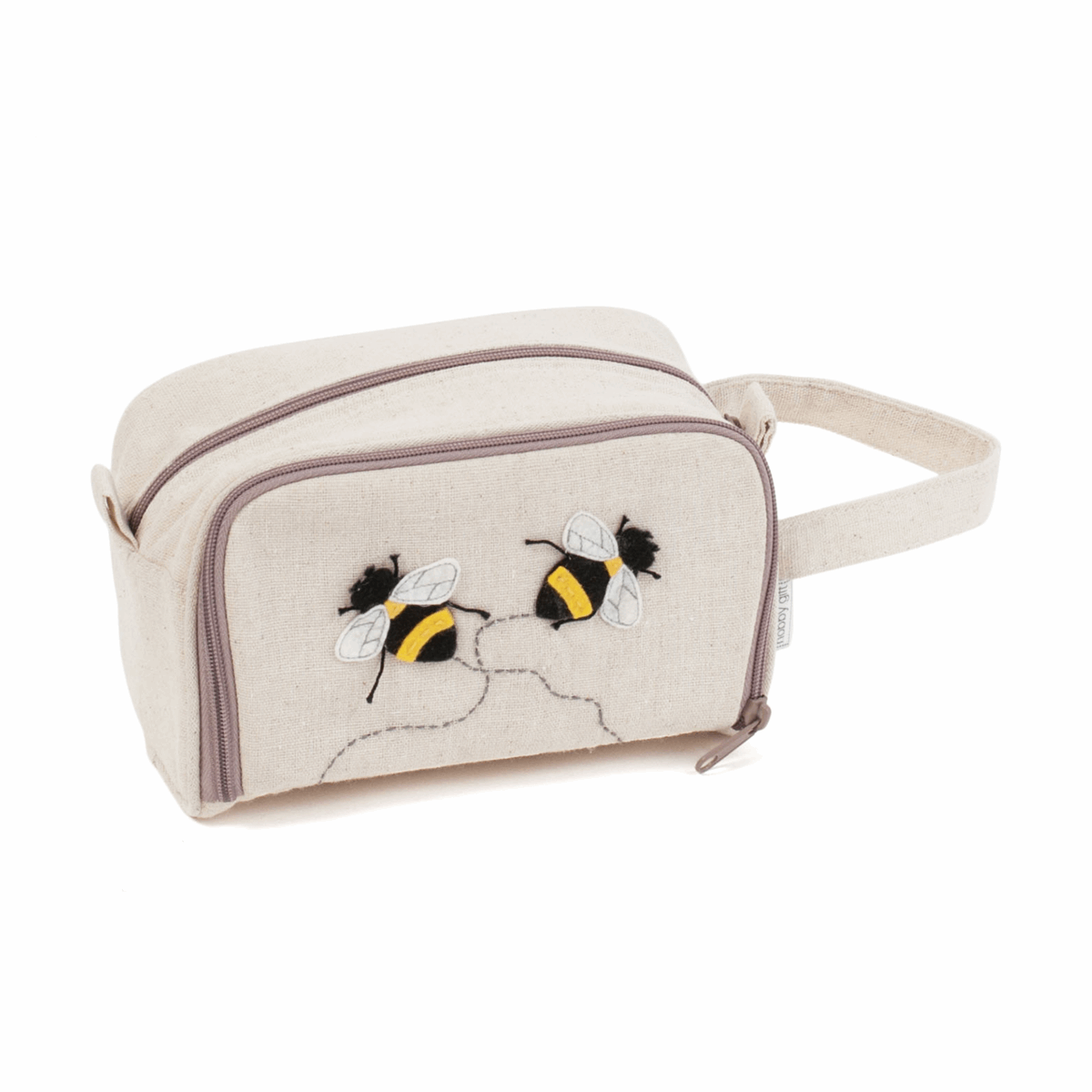 Crochet Hook Bag with Zip - Bee