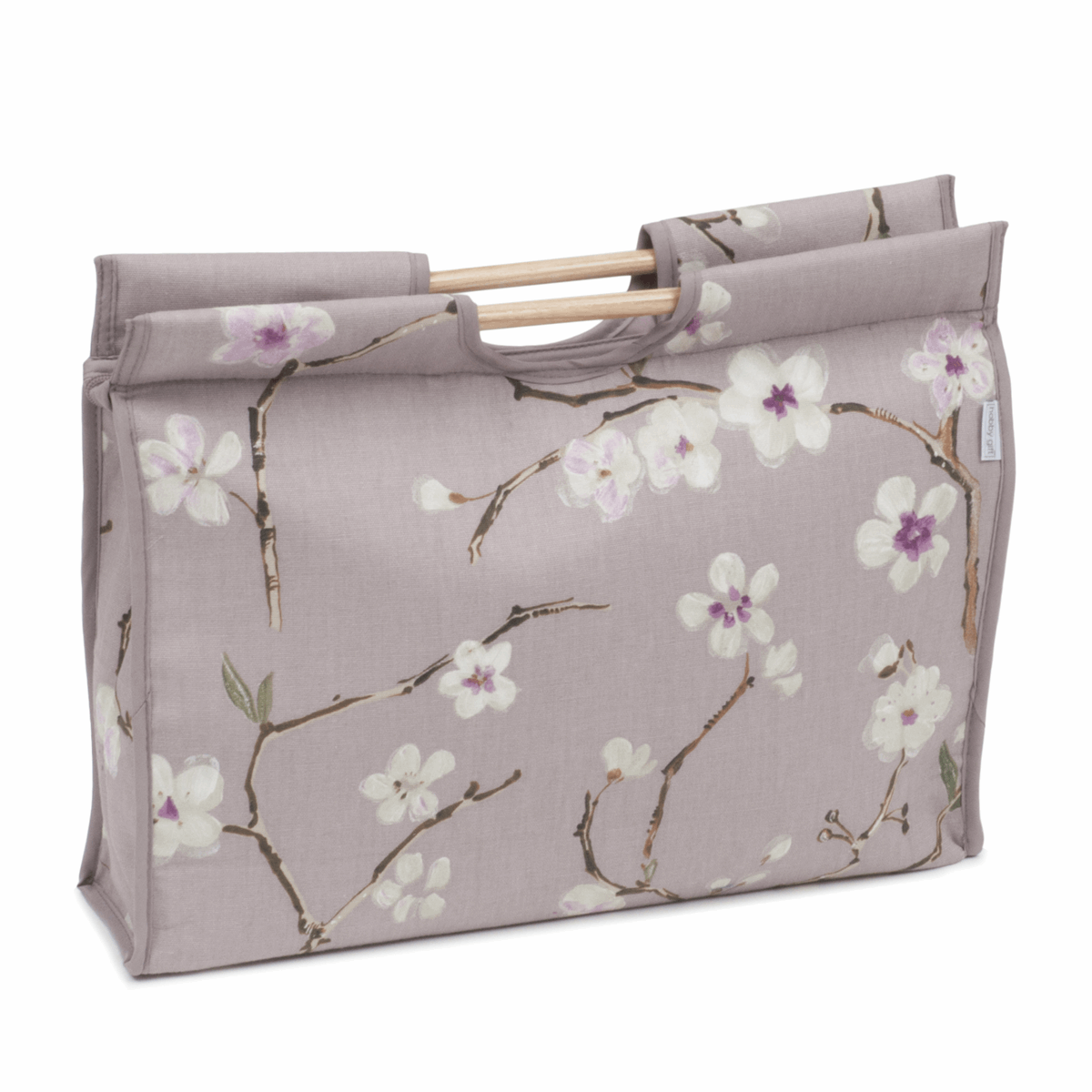 Craft Bag with Wooden Handles - Blossom