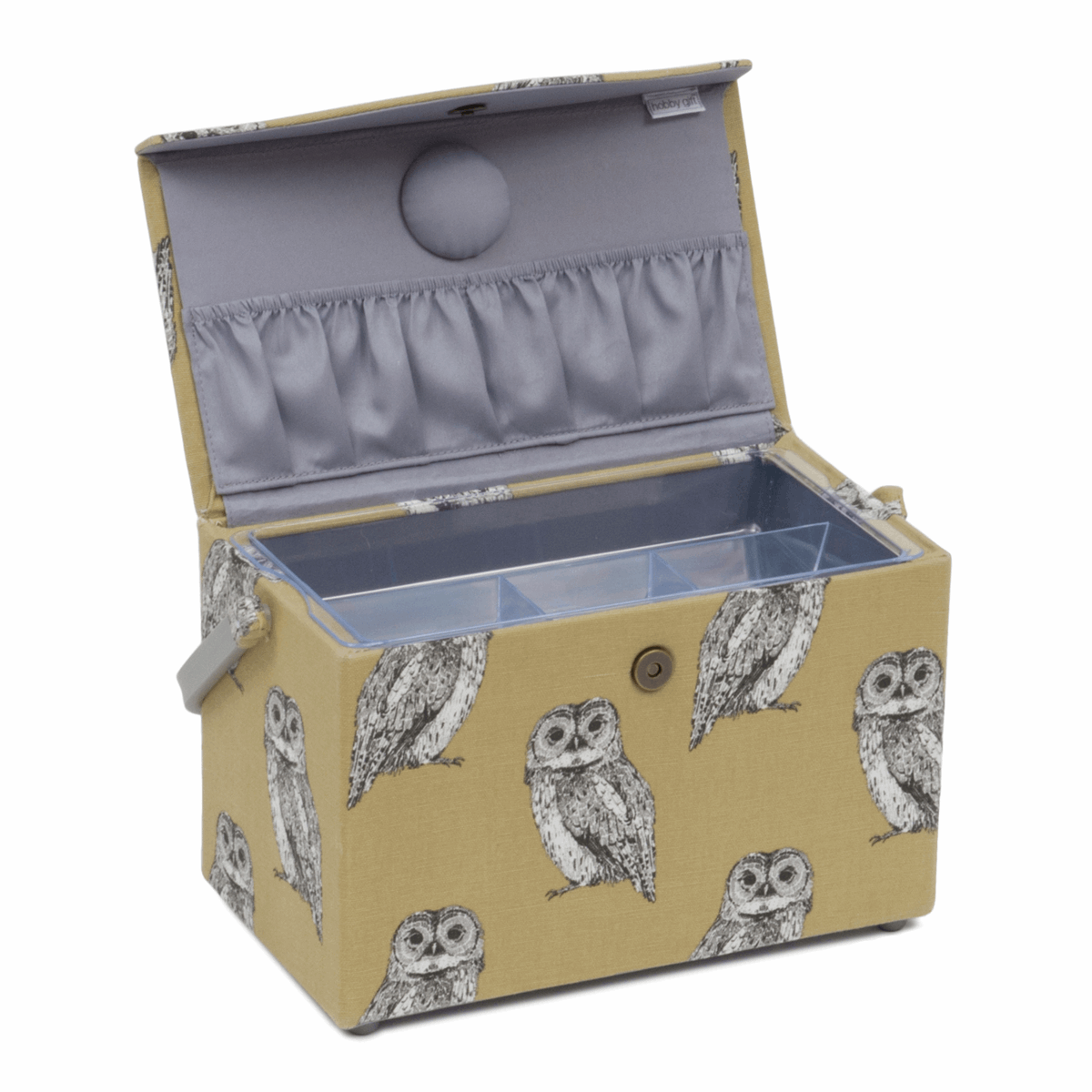 Owlet Sewing Box with Fold Over Lid - Medium