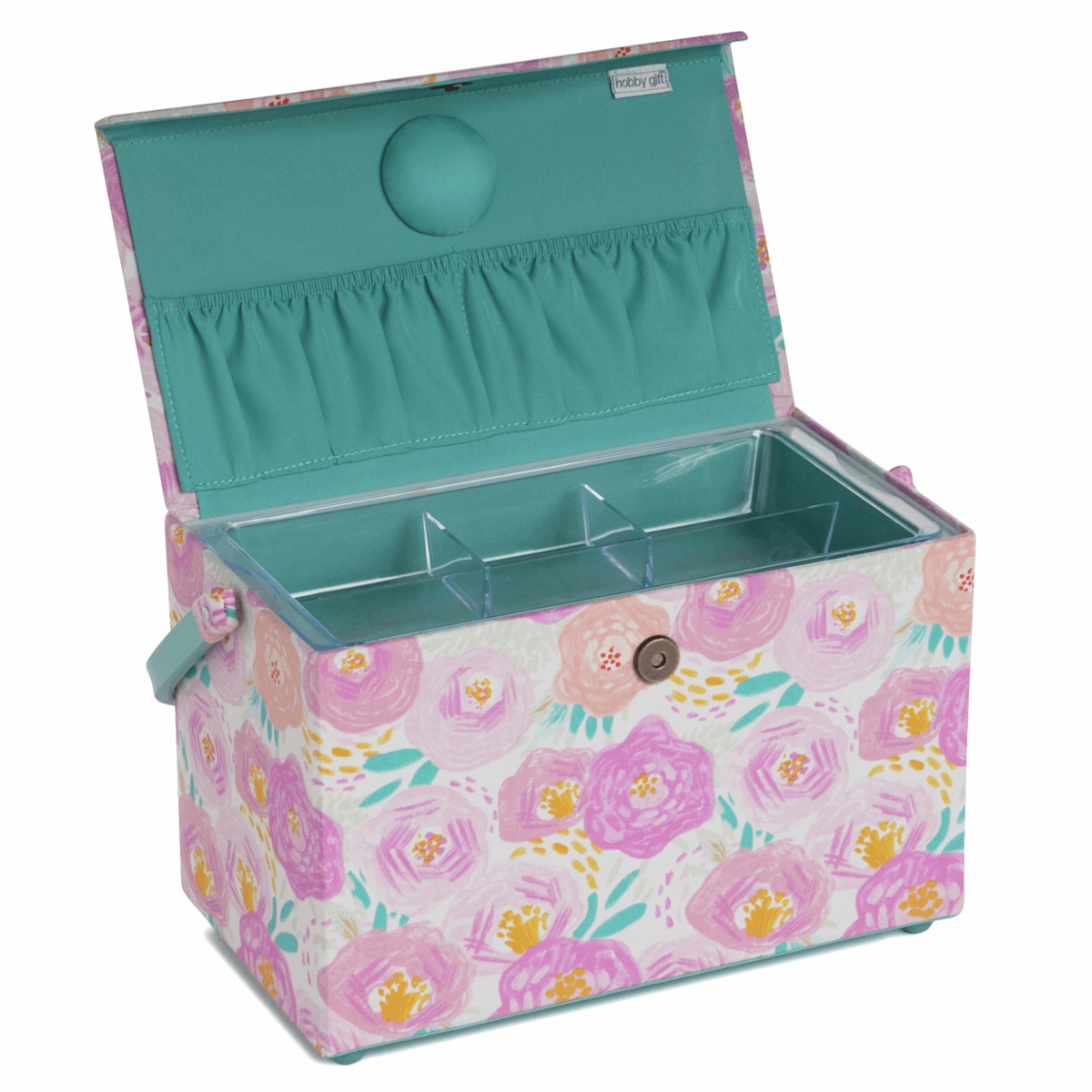 Floral Dream Sewing Box with Lid - Medium