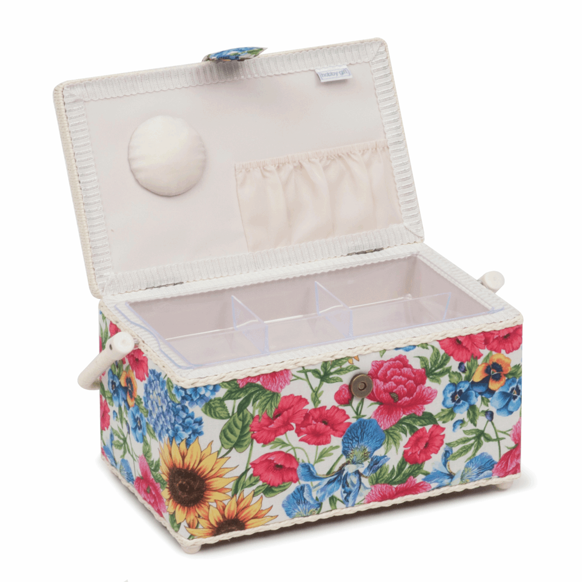 Garden Floral Sewing Box - Deep Rectangle
