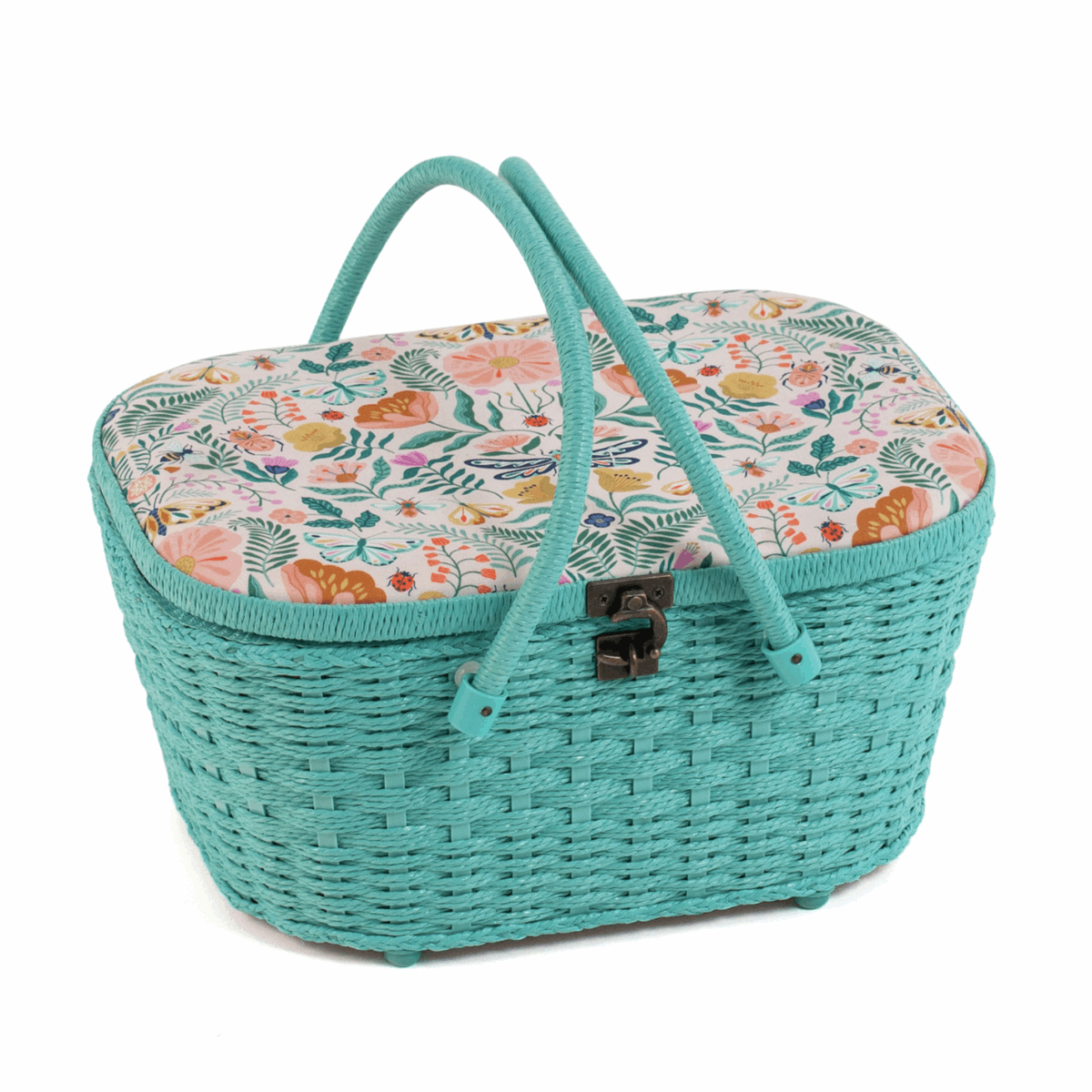 Flutterby Wicker Basket Sewing Box