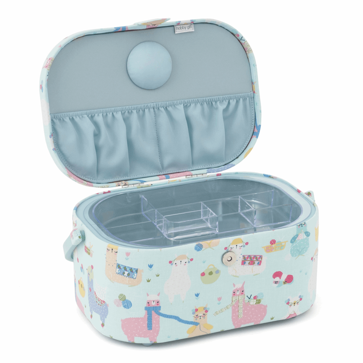 Alpacas Sewing Box - Large Oval