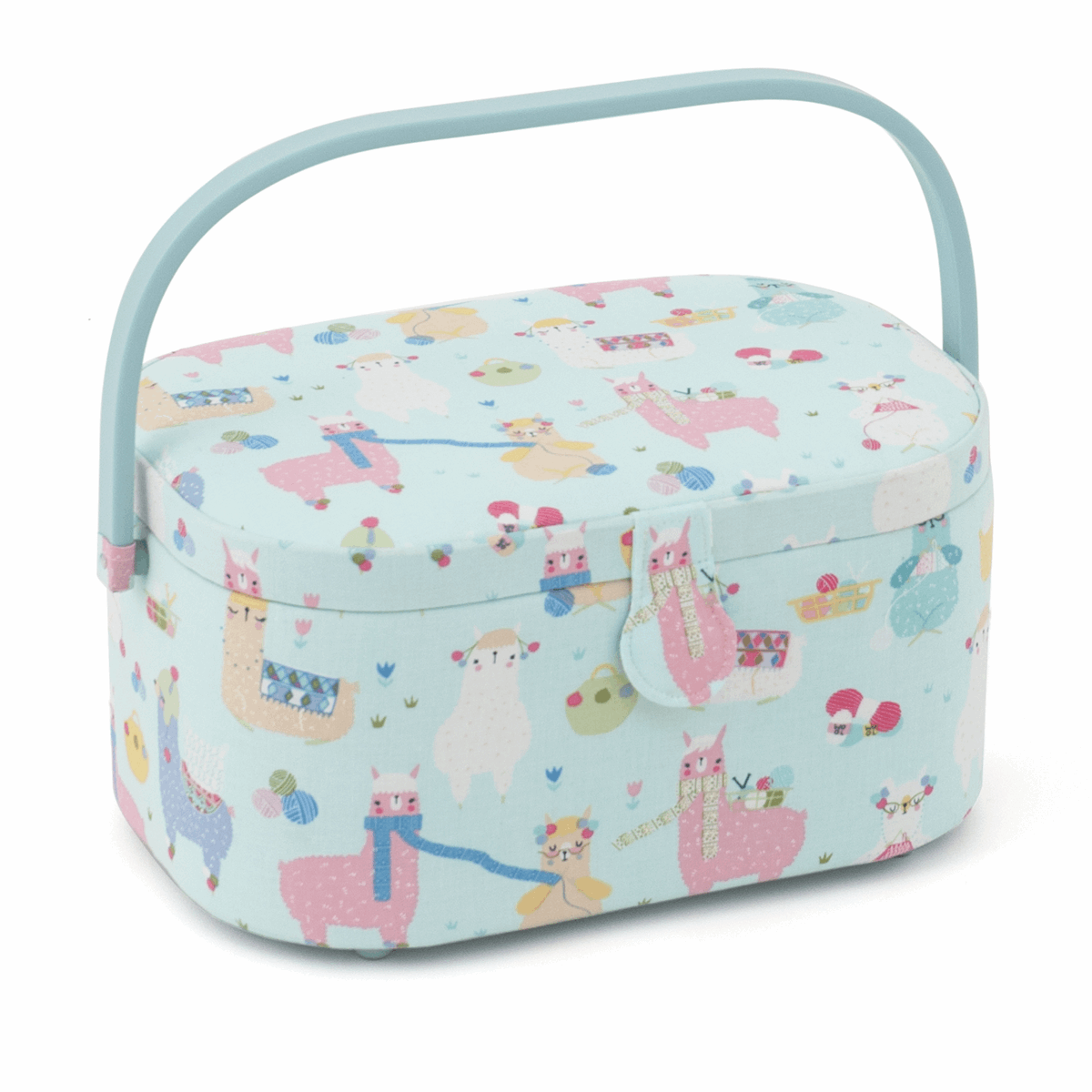 Alpacas Sewing Box - Large Oval