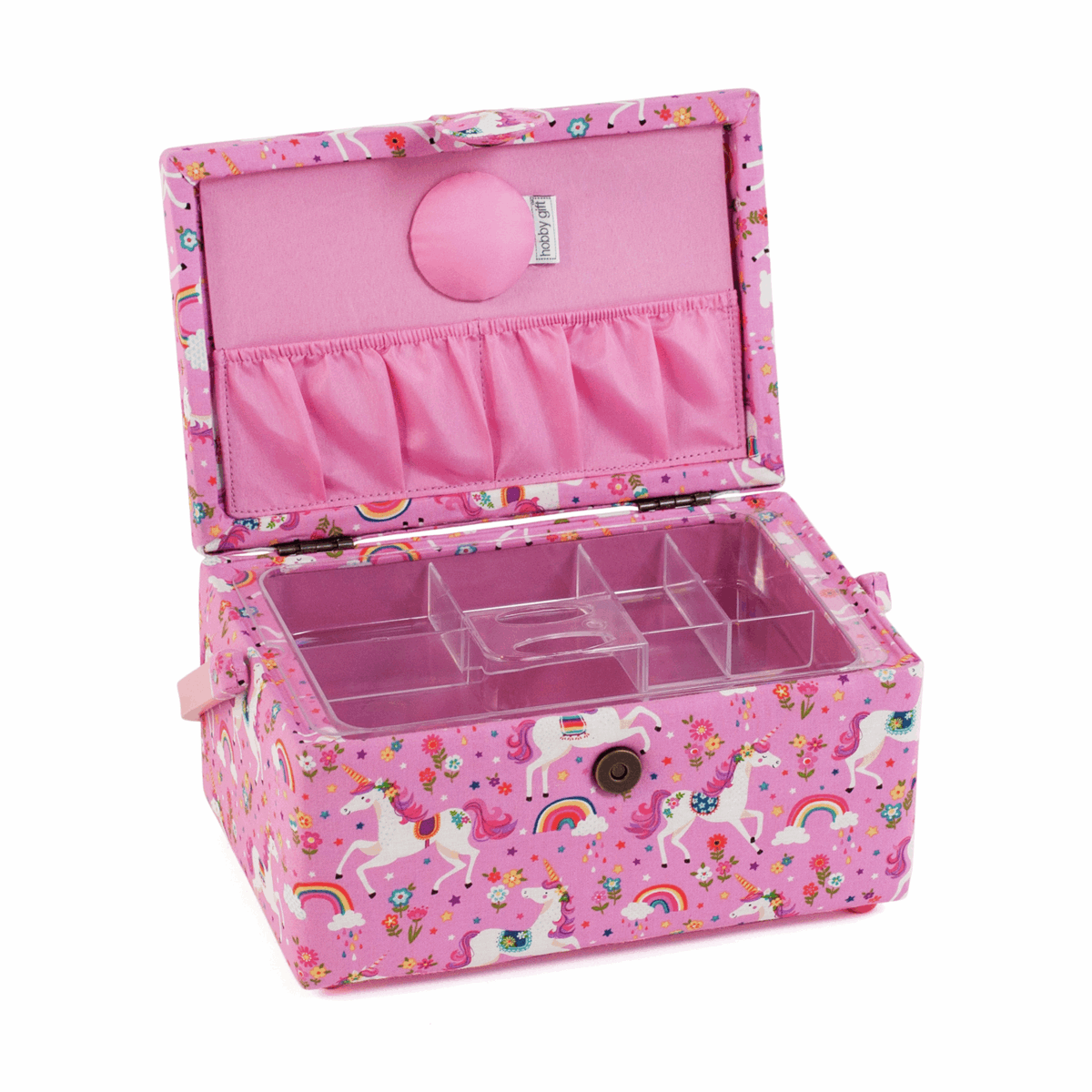 Magical Rectangle Sewing Box with Appliqué Lid - Medium