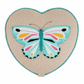 Flutterby Heart Appliqué Sewing Box - Medium