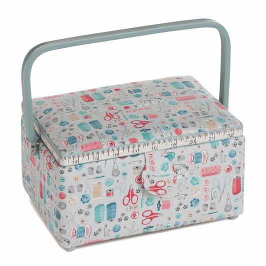 Stitch in Time Sewing Box with Handle - Medium