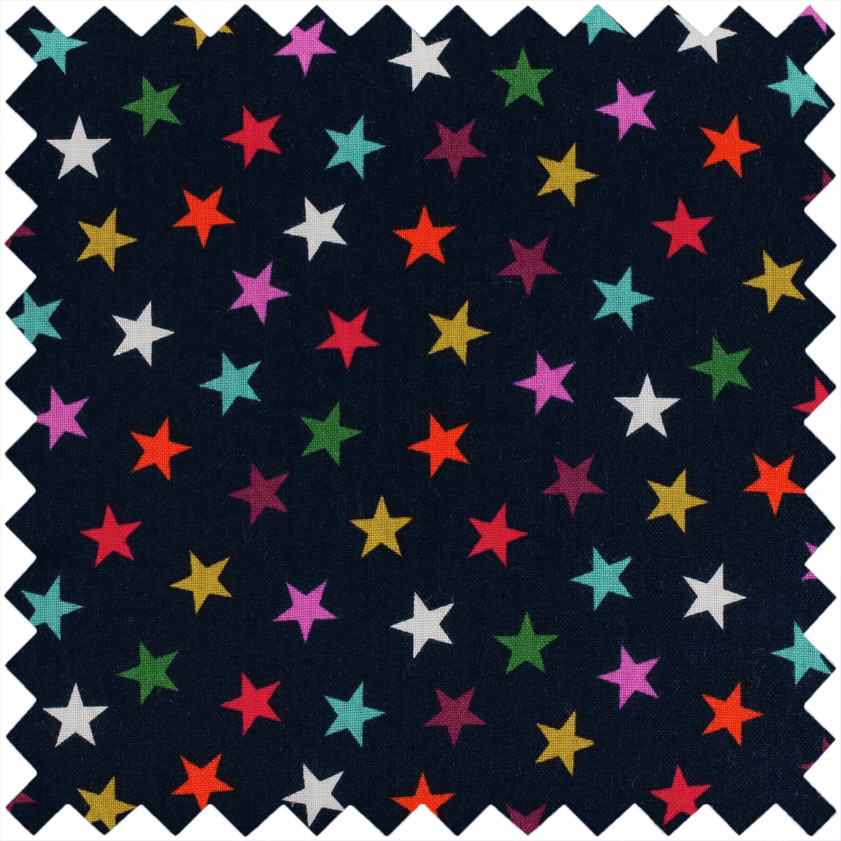 Navy Stars Rectangle Sewing Box - Medium