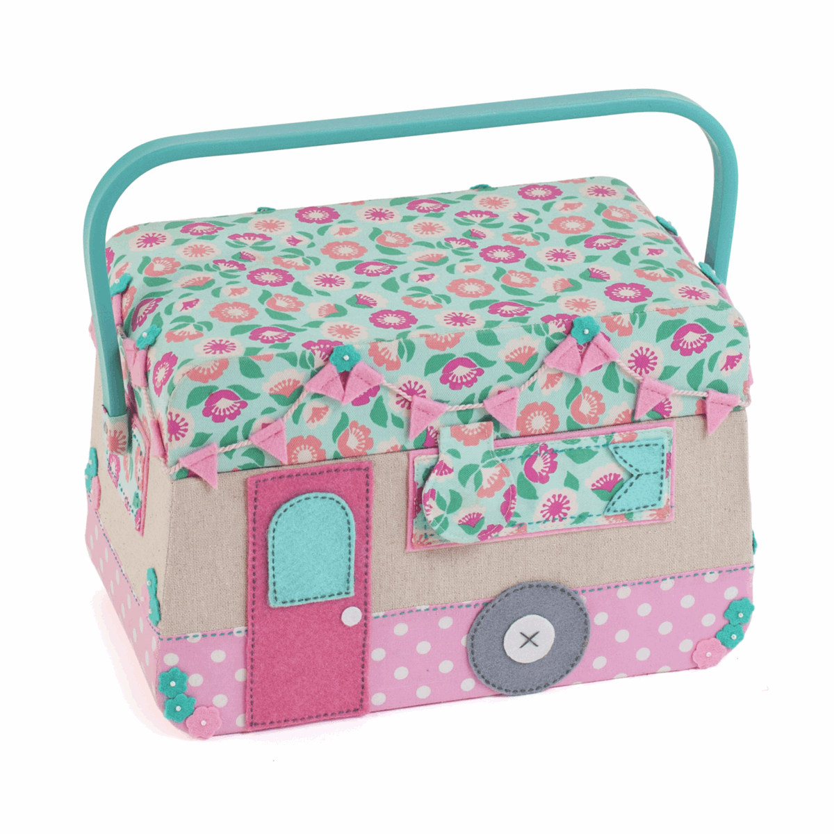 Caravan Appliqué Sewing Box