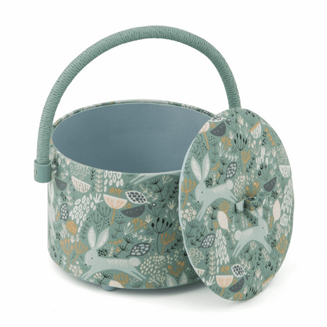 Round Craft Organiser - Woodland Rabbits