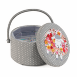 Knitty Sheep Applique Round Craft Organiser