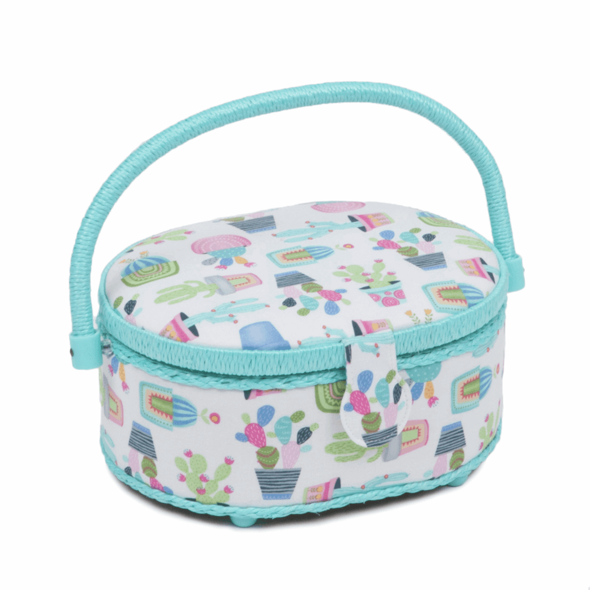 Cactus Party Sewing Box - Small Oval