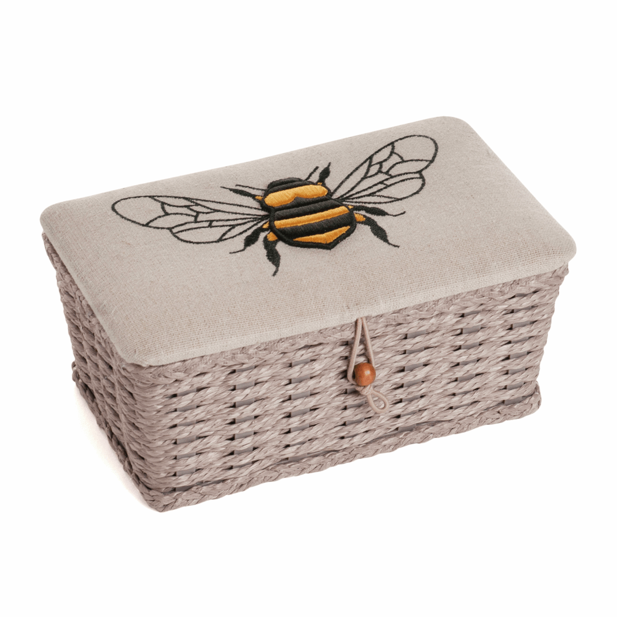 Bee Hive Linen Woven Sewing Box - Small