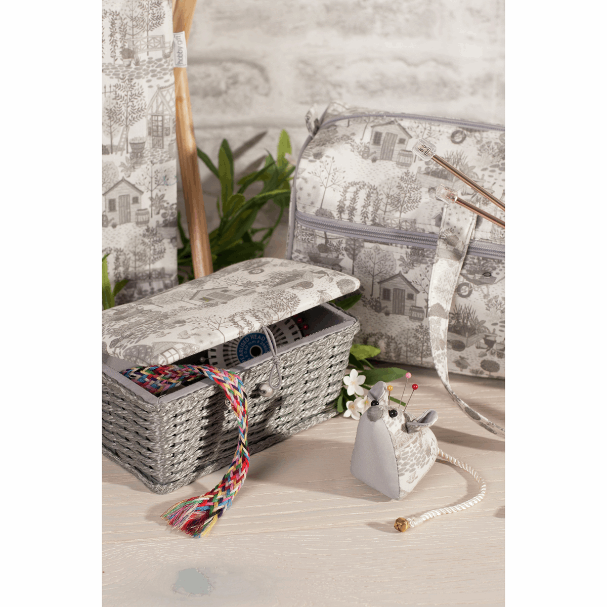 In The Garden Woven Sewing Box - Small