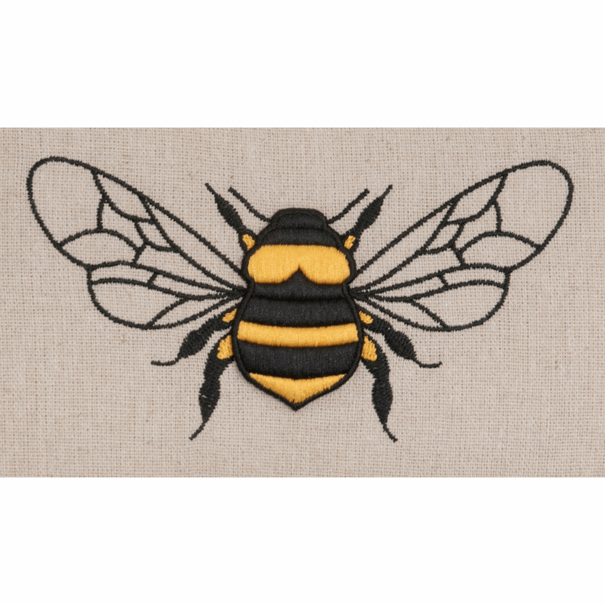 Appliqué Bee Craft Tote Shoulder Bag