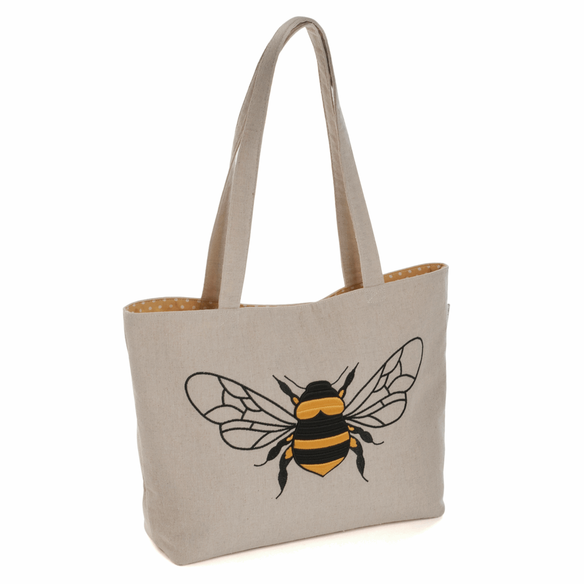 Appliqué Bee Craft Tote Shoulder Bag