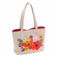 Embroidered Wildflowers Shoulder Tote Craft Bag