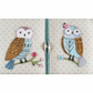 Applique Owl Twin Lid Sewing Box - Large