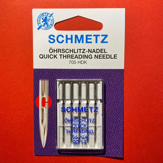 Schmetz Quick Threading Needle 705 HDK 90/14 - 5 pack