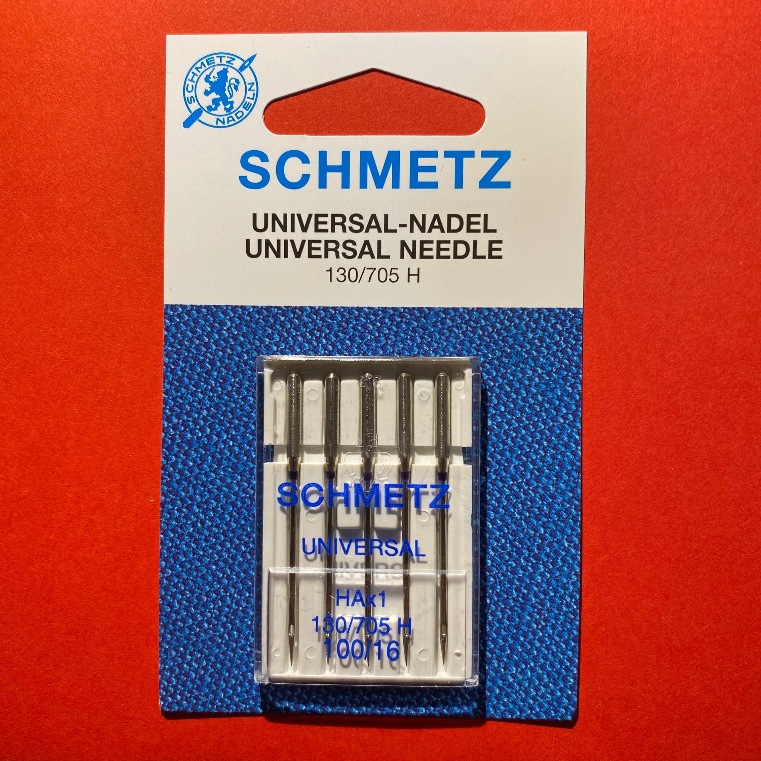 Schmetz Universal Needles 130/705 H 100/16 Medium to Heavy-weight - 5 pack