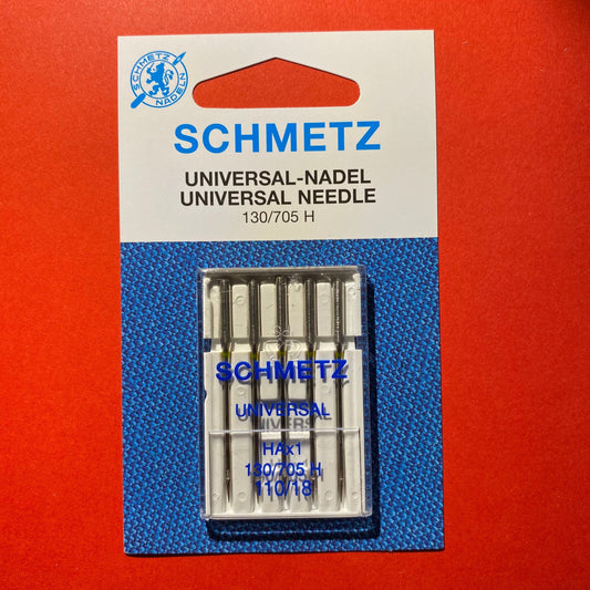 Schmetz Universal Needles 130/705 H 110/18 Medium to Heavy-weight - 5 pack