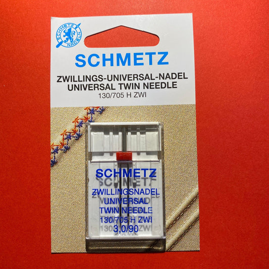 Schmetz Universal Twin Needle size 90, 3mm gap