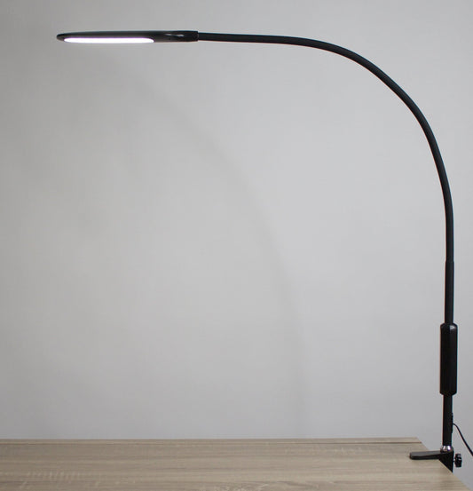 Native Lighting - Black Lumina Desk Lamp (flexible goose neck LED light with 5 level lighting and 3 colour settings)