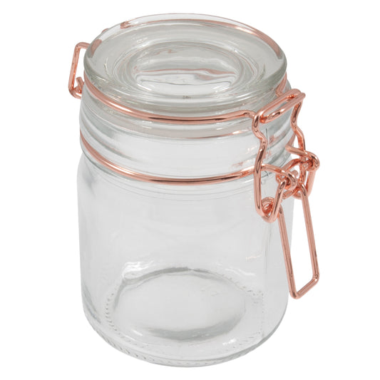Jar, Glass, 165ml, Rose Gold