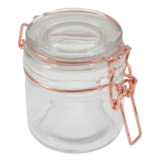 Jar, Glass, 110ml, Rose Gold