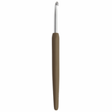 KnitPro 'Waves' Aluminium Crochet Hook - 15cm x 3.75mm (Chocolate)