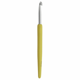 KnitPro 'Waves' Aluminium Crochet Hook - 15cm x 5mm (Yellow)