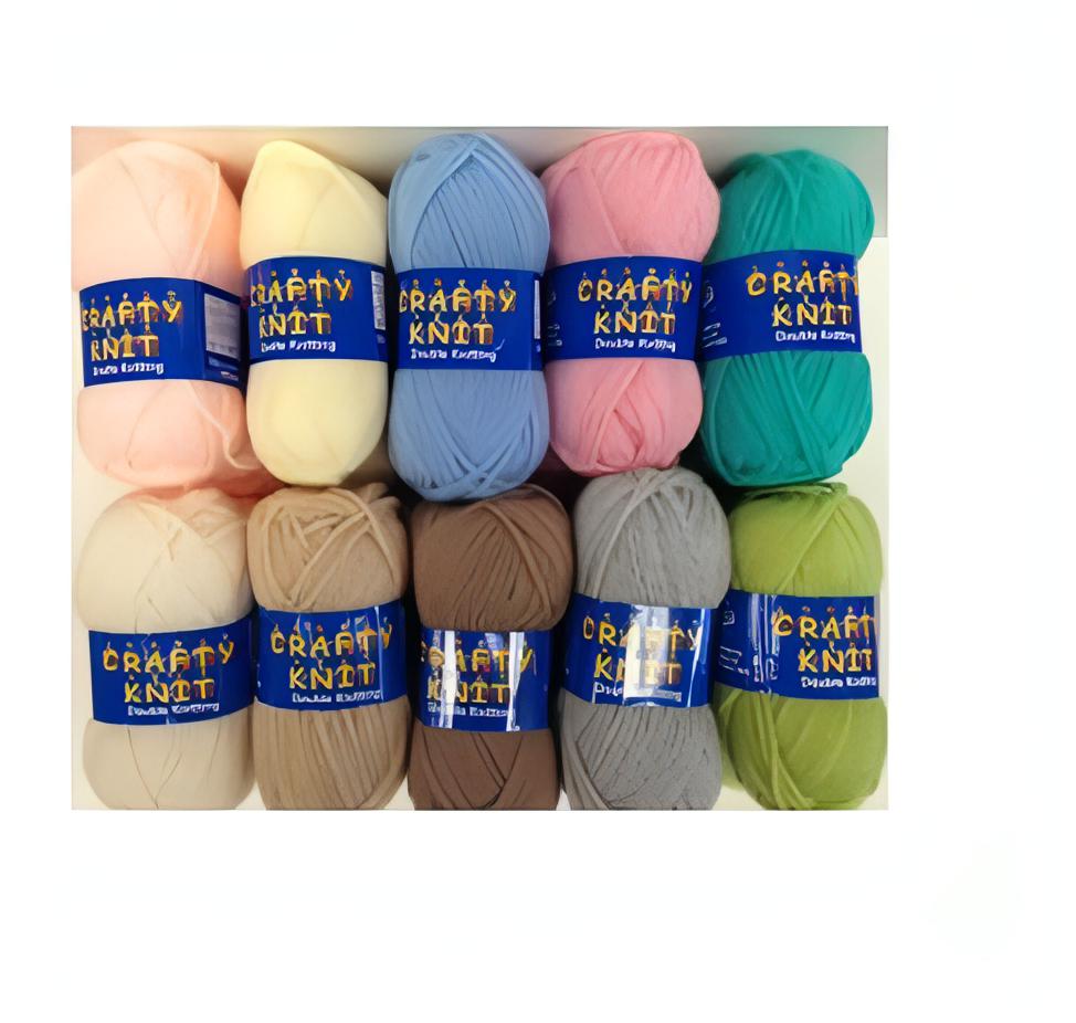 Essential Knitting Yarn - Pastels (20 Pack)