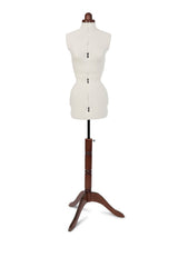 Adjustoform * made in the UK * Lady Valet Dress Form (Ecru) available in 4 sizes with 12 adjusters