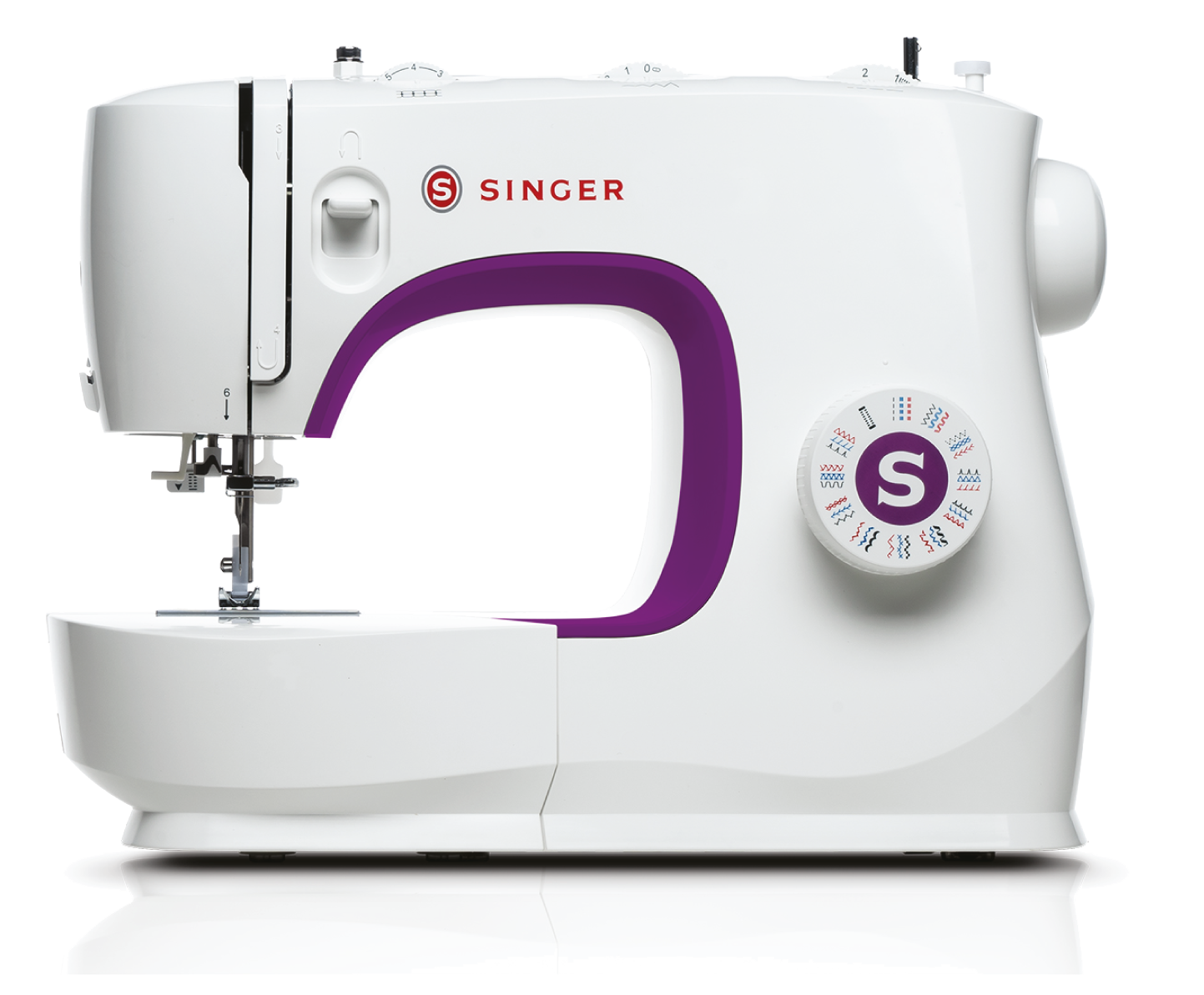 Deluxe Bundle with Singer M35 Luxury Sewing Machine Bag, 24 x thread set, LED lamp, Walking Foot for heavy fabrics * save over £100 *