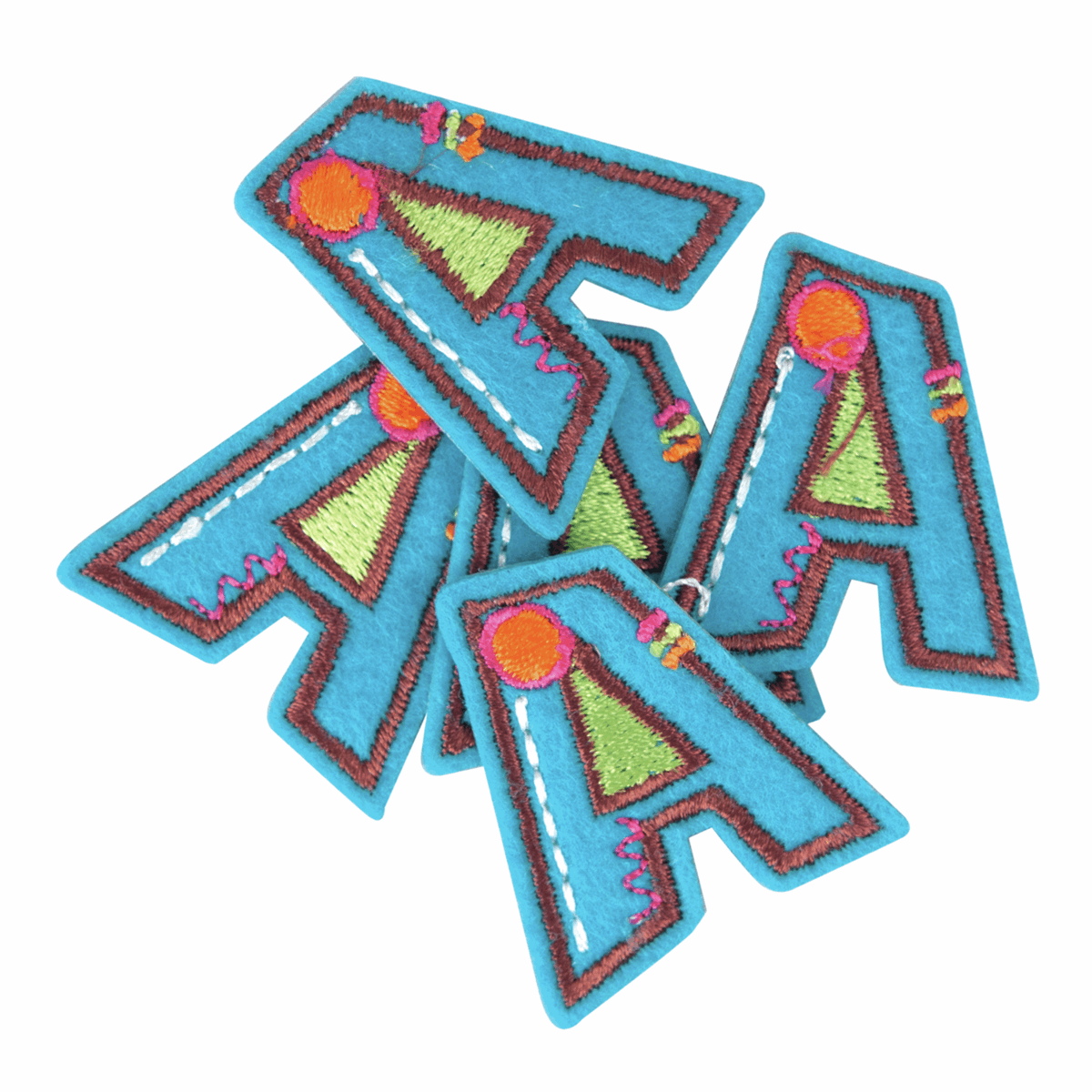 Iron-On/Sew On Alphabet Motif Patch -  Letter A