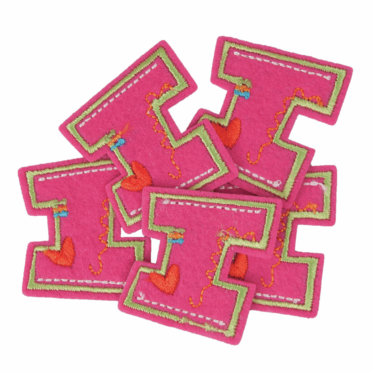 Iron-On/Sew On Alphabet Motif Patch -  Letter I